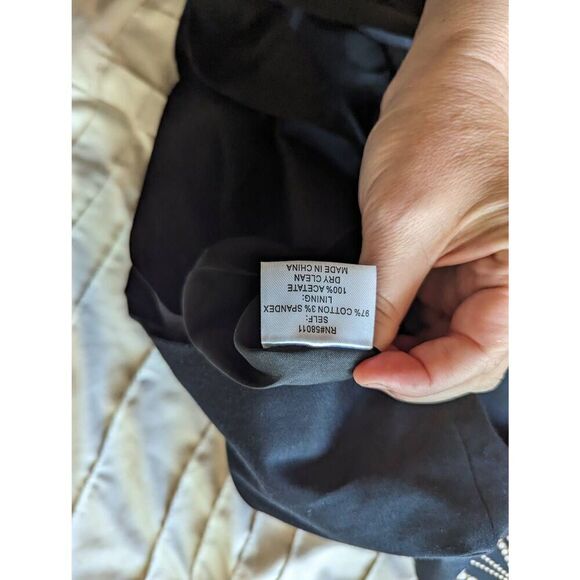 David Meister body con shift dress sz 4 nwot cotton blend knee length printed - Picture 4 of 8